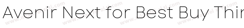 Avenir Next for Best Buy Thin字体转换